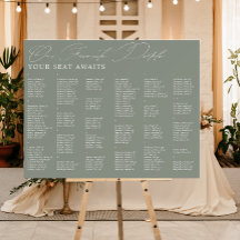 Gráfico de Assentos Alfabéticos de Casamento de Pe