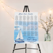 Gráfico de Assentos da Festa de Aposentadoria Sail