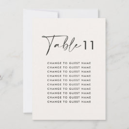 Gráfico de assentos da mesa de casamento moderna e