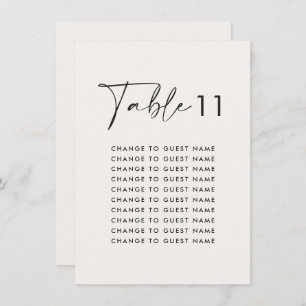 Gráfico de assentos da mesa de casamento moderna e