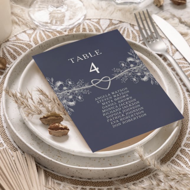 Gráfico de Assentos de Casamento Azul Marinho (Criador carregado)