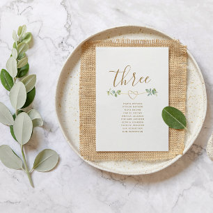 Gráfico de Assentos de Casamento Boho Eucalipto
