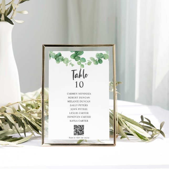 Gráfico de Assentos de Casamento com Eucalipto em  (Criador carregado)