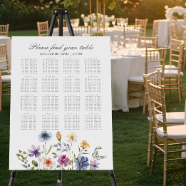 Gráfico de Assentos de Casamento de Primavera com