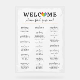 Gráfico de Assentos de Casamento Lésbica com Gay d