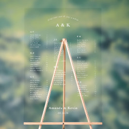 Gráfico de Assentos de Casamento Moderno