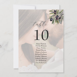 Gráfico de Assentos de Casamento Oliva Marfim Foto