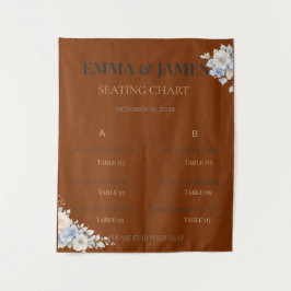 Gráfico de Assentos de Casamento | Tapeçaria Flora