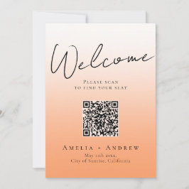 Gráfico de Assentos de Código QR de Casamento de P