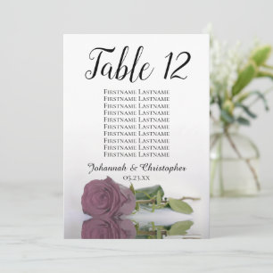 Gráfico de Assentos de Mesa de Casamento Dusty Mau