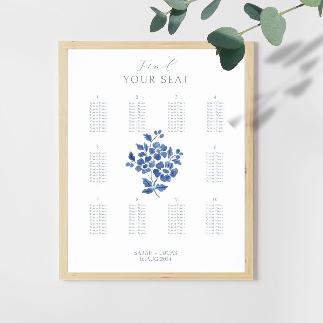 Gráfico de Assentos de Poster de Casamento Mesa na (Criador carregado)