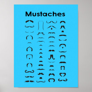 Gráfico de bigode Poster Funny Gift