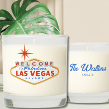 Gráfico de Casamento de Las Vegas com Velas