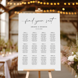 Gráfico de Casamento Minimalista Elegante