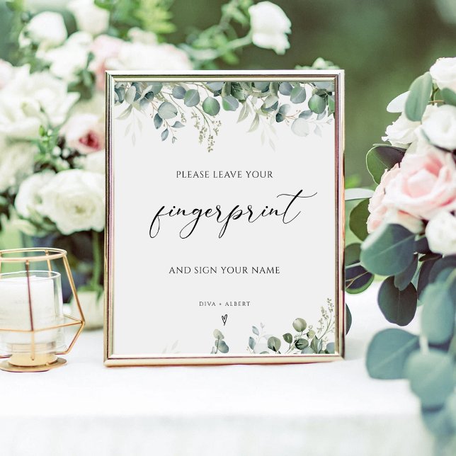 Gráfico de Convidado de Casamento de Impressão Dig (Criador carregado)