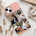 Gráfico de Fotografias 4 Nome ou Iniciais Laranja<br><div class="desc">Capas de iphone moderna de colagem de fotos personalizada com seu nome ou iniciais e 4 de suas fotos favoritas. O modelo de foto exibe automaticamente suas fotografias em formato vertical com cantos arredondados. A cobrir telefônica é impressa em laranja - embora você seja bem-vindo a alterar qualquer uma ou...</div>