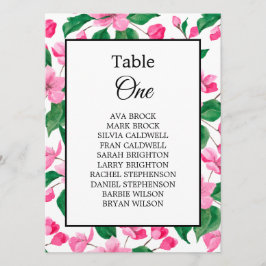 Gráfico de Nomes de Casamentos de Cherry Blossom M