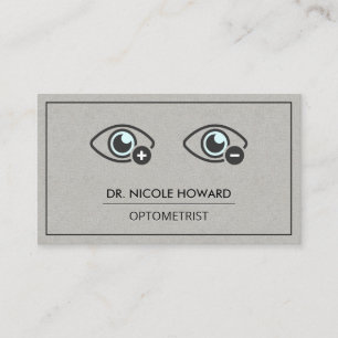 Gráfico de Olhos Cartão de visita de equipament