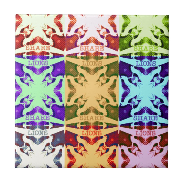 Gráfico de Pop de arte africano marcado (Frente)