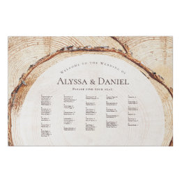 Gráfico de Sentos de Casamento do anel de Árvore d