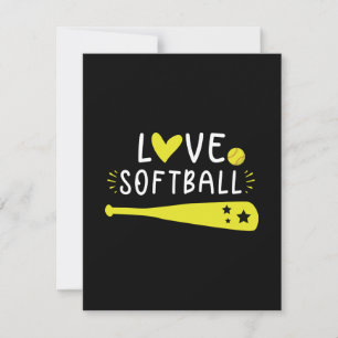 Gráfico de Softball dizendo para garotas e mulhere