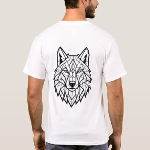 Gráfico do Lobo Selvagem Camiseta do Lobo do Des