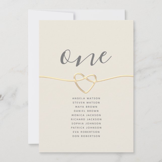 Gráfico Dourado de Casamento Caligráfico (Frente)