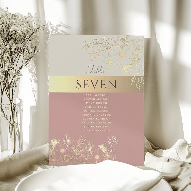 Gráfico Dourado de Casamento Rosa (Criador carregado)