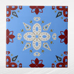 Gráfico Escandinavo Azul Dourado Vermelho Nórdico<br><div class="desc">Design nórdico em vermelho,  azul e ouro</div>