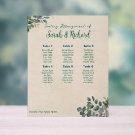 Gráfico Floral de Casamento de Blush Sage
