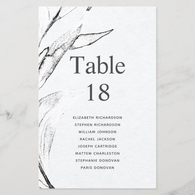 Gráfico Gráfico de orçamento Preto e Branco (Frente)