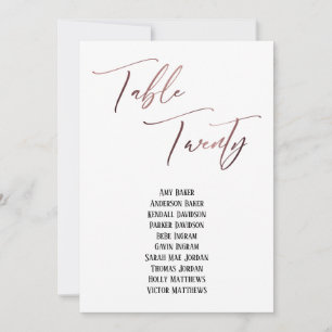 Gráfico rosa Dourado de Escrita Manual Mesa Vinte 