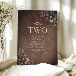 Gráfico Rustic Wood Wedding Seating