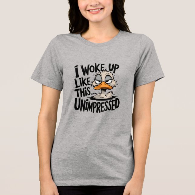 Gráfico Sassy - Tee Inimpressionado Engraçado (Frente)