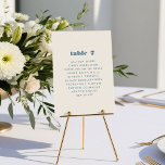 Gráfico Sentado do Número da Tabela de Tipografia<br><div class="desc">Esta moderna carta de número mínima da mesa de casamento apresenta fontes modernas e divertidas, associadas a um fazer de fundo de chic creme, é uma alegria a acrescentar ao dia do seu casamento. O design duplica no lado oposto. Par com a coleção de convites para casamento da Joy Blooming...</div>
