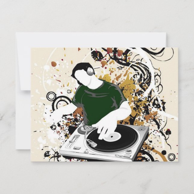 gráfico vetorial isento de dj (Frente)