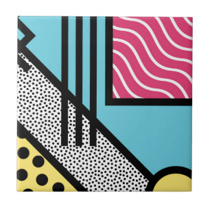 Gráficos abstratos do estilo do pop art de 80s