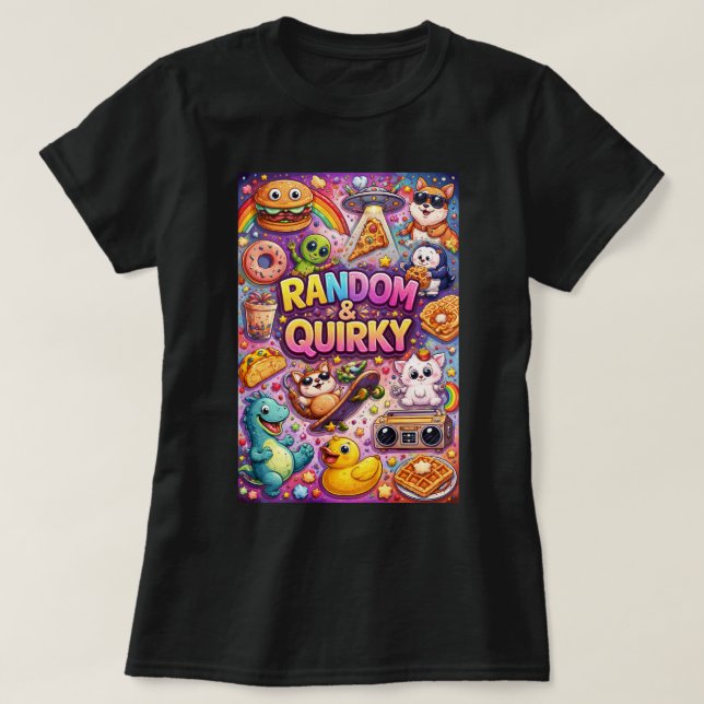 Gráficos de Camiseta ZOYNK Aleatórios e Excêntrico (Frente do Design)