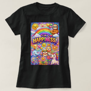 Gráficos de camiseta ZOYNK Felicidade 0045418