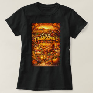 Gráficos de Camiseta ZOYNK Feliz Dia de Ação de Gr