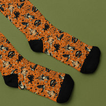Gráficos de Halloween em Estilo Vintage Laranja e 