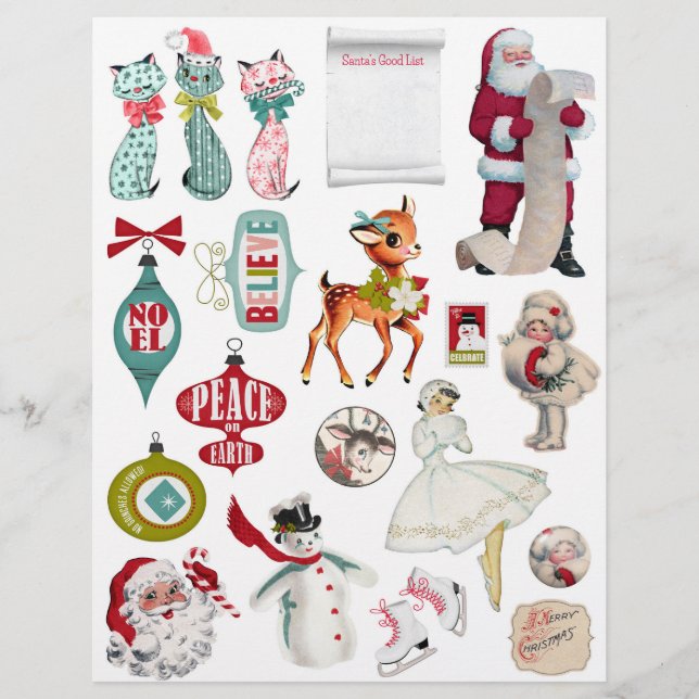 Gráficos de Natal do século Médio 1950 (Frente)