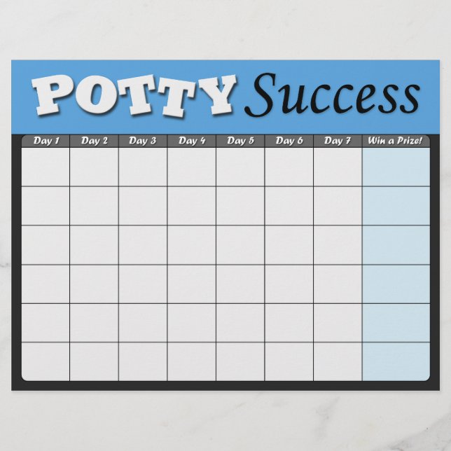 Gráficos de Sucesso de Treinamento Blue Potty (Frente)