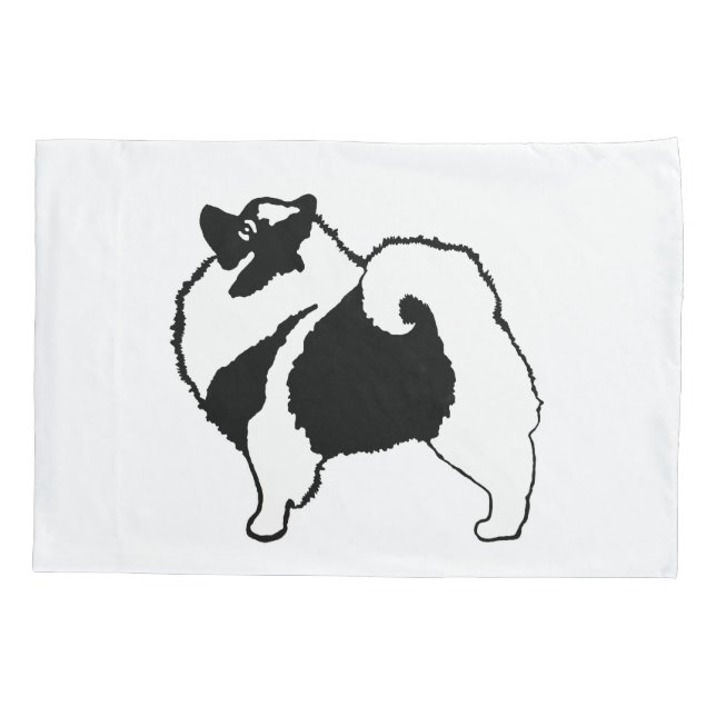 Gráficos Keeshond - Arte de Cachorro Original (Verso)