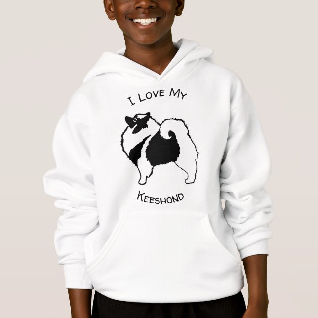 Gráficos Keeshond - Arte de Cachorro Original (Frente)