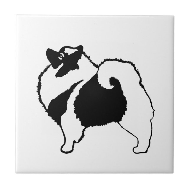 Gráficos Keeshond - Arte de Cachorro Original (Frente)