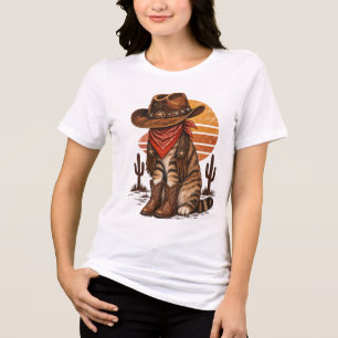 Gráficos Western de Gato Cowboy Vintage – Rodeio R