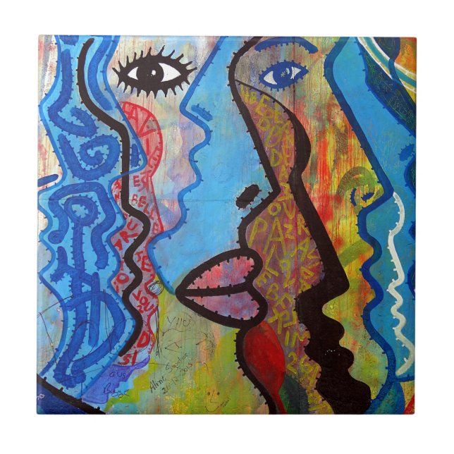 Grafite Abstrato colorido (Frente)