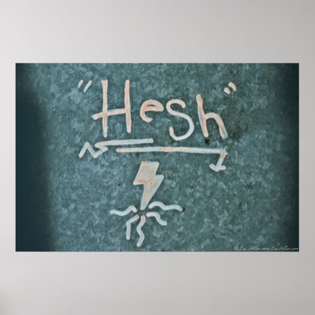 Grafite Aleatório: Hesh Lightning Bolt Poster (Frente)