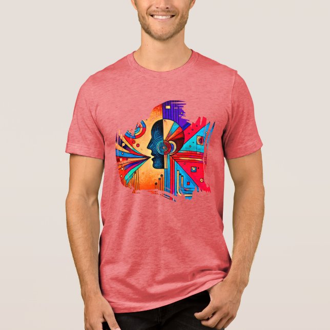 Grafite Burst - Urban Abstrato Street Art Tee (Frente)